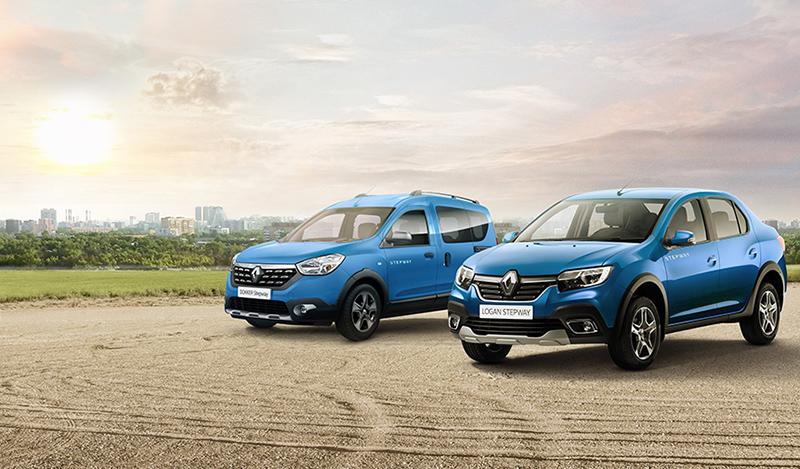 Renault Россия представляет серию внедорожников: обновленный Sandero Stepway, кросс-седан Logan Stepway и грузопассажирский Dokker Stepway