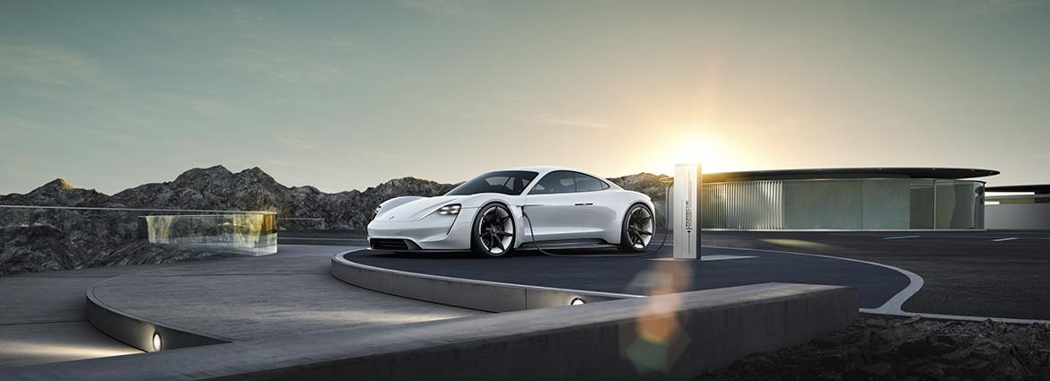 Porsche представляет первый электрический спорткар Taycan
