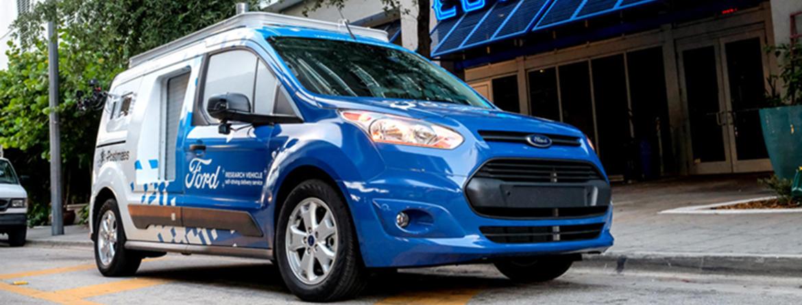 Ford объявил о начале тестирования автоматической доставки с помощью модифицированного фургона Transit Connect