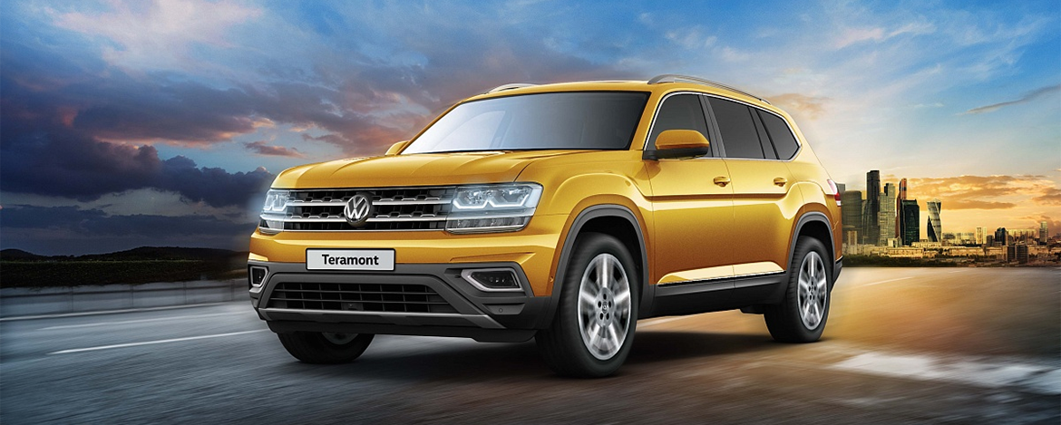 В России запустили первые показы нового внедорожника Volkswagen Teramont