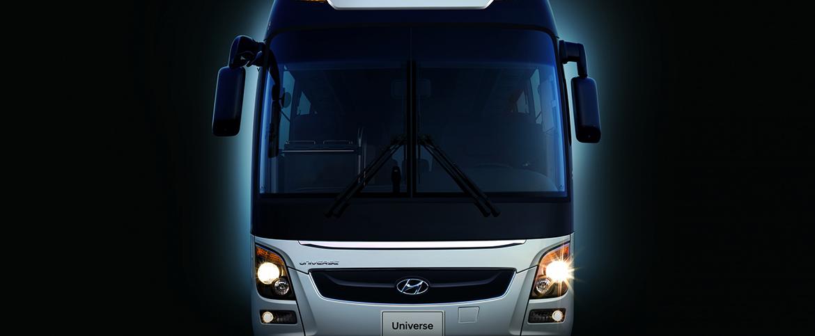 Hyundai подготовила автобусы Hyundai Universe для перевозки на Чемпионате мира по футболу 2018