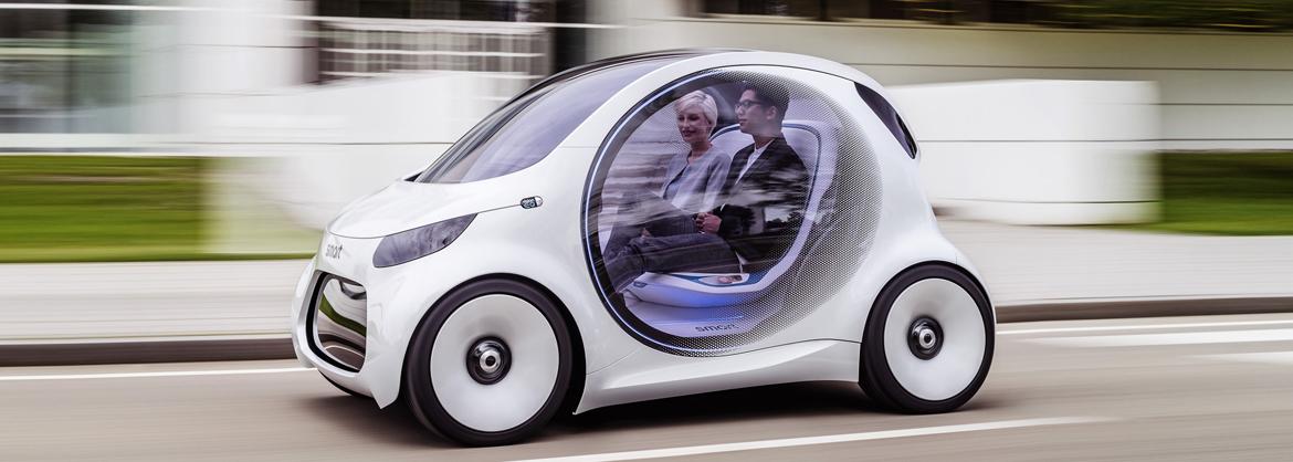 Smart vision EQ fortwo: концепт беспилотного городского авто