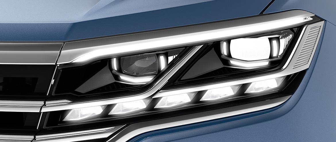 Новые интерактивные светодиодные фары для Volkswagen Touareg