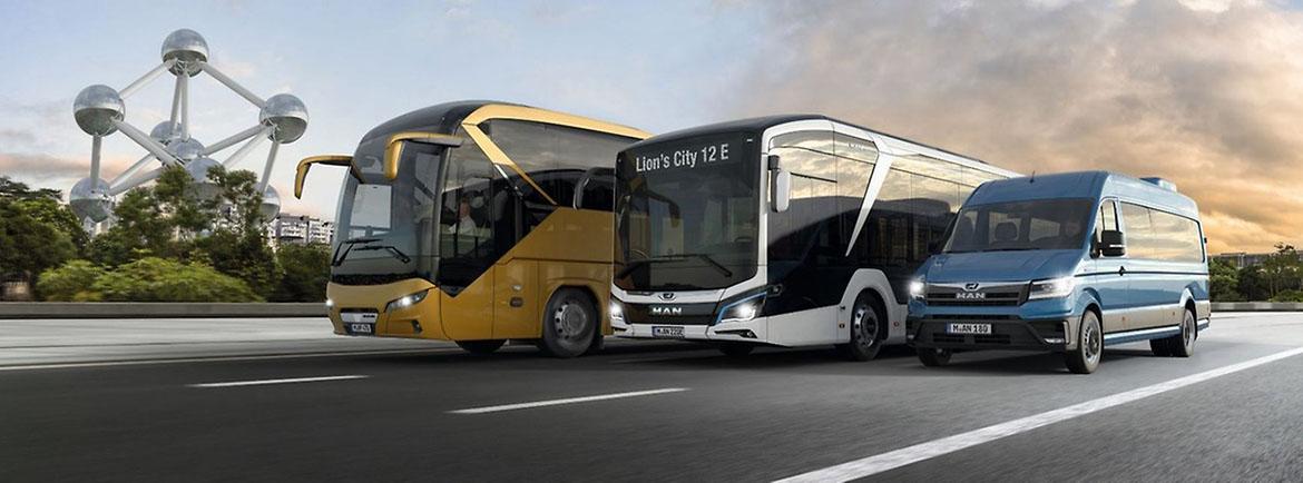 Премьера автобусов Lion’s City 19, Lion’s Intercity, а также микроавтобусов eTGE Combi и TGE City
